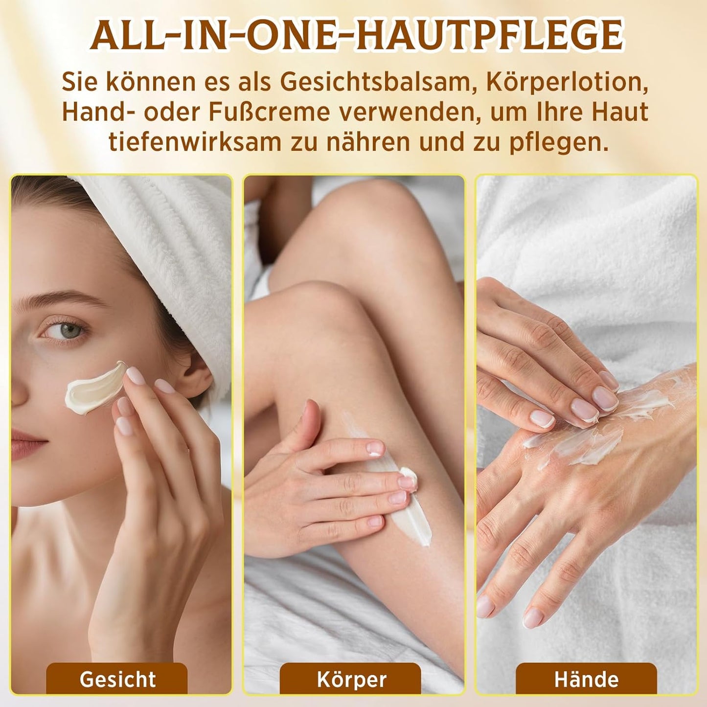 Beef Tallow Creme, Rindertalg Creme, Tiefe Hydratation & Feuchtigkeitscreme, Gefütterter Rindertalg Und Honigbalsam Für Empfindliche, Trockene Haut, Beef Tallow Honey Balm 60G